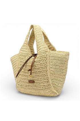 Borsa Gianni Chiarini in paglia crochet colore naturale. GIANNI CHIARINI | 11953-CORDA